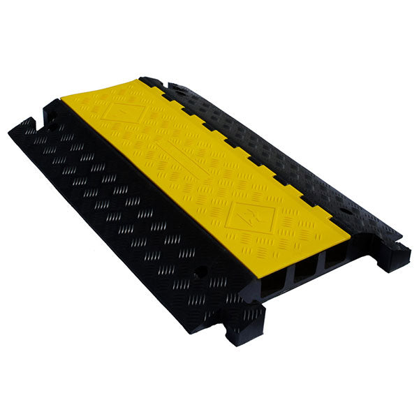 Plateforme de gestion des câbles | Protection des câbles | Sécurité au passage | 3 CANAUX x 6,5 x 6,5 cm Plateforme de gestion des câbles | Protection des câbles | Sécurité au passage | 3 CANAUX x 6,5 x 6,5 cm